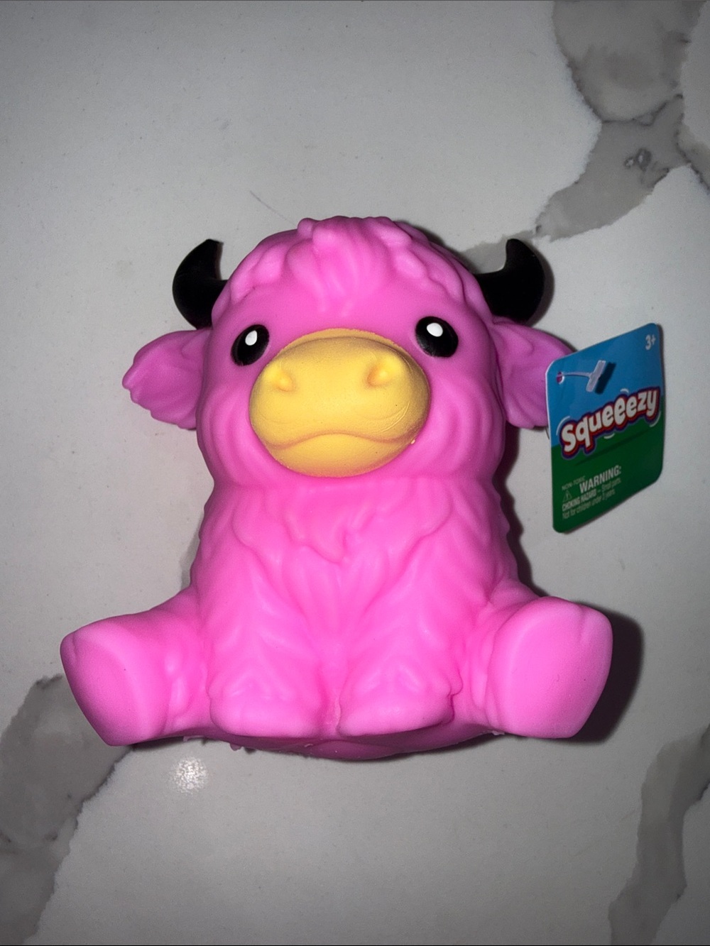 Pink cow Squeeezey Toy - Cute Pink